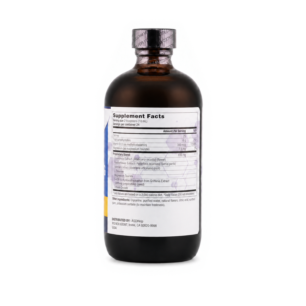 Brain Soothing Liquid, label view 2