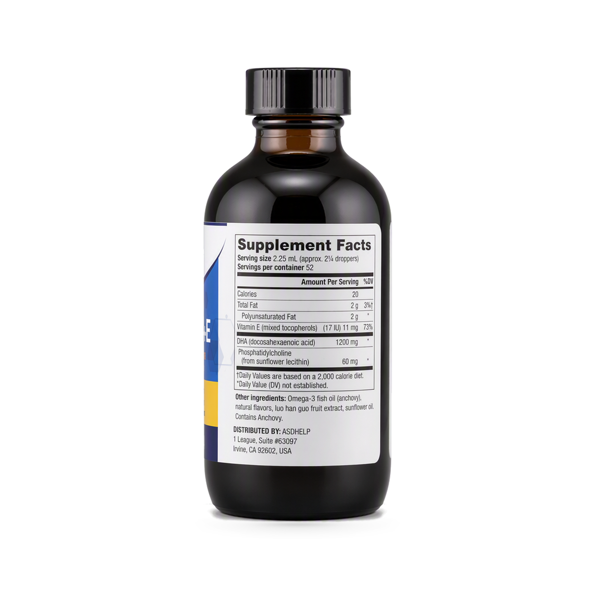 DHA + PC + E Liquid, label view 2