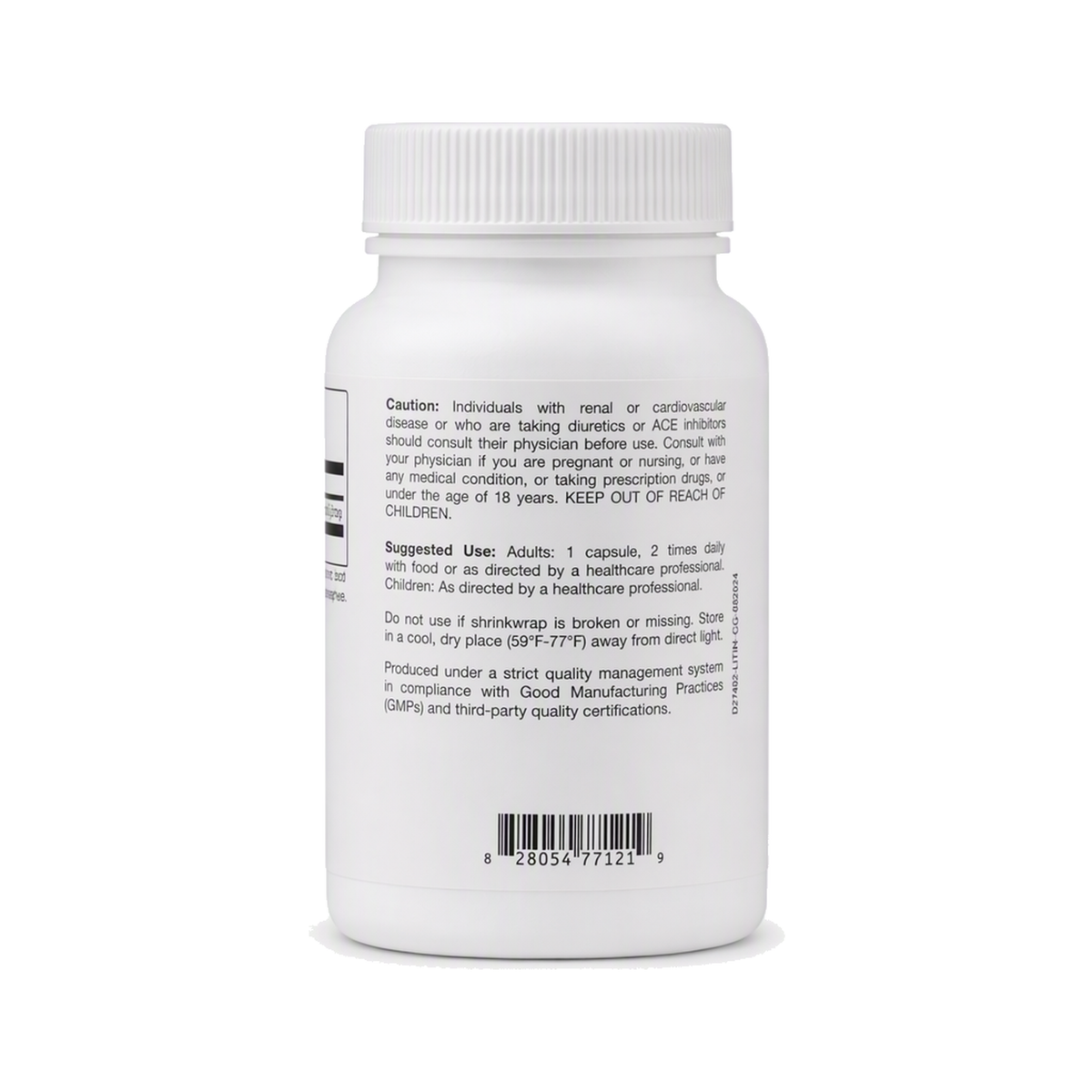 Lithium Orotate, label view 2