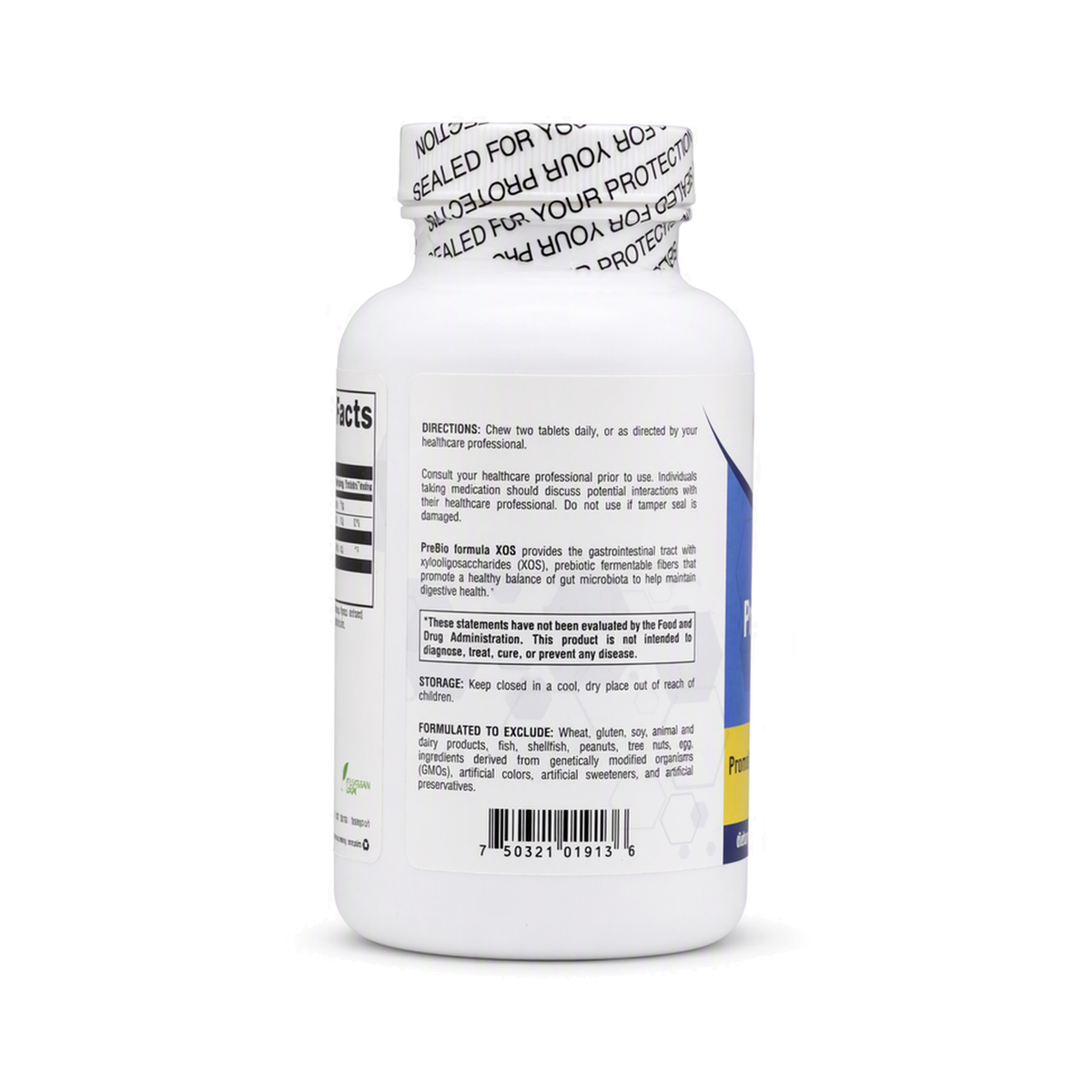 PreBio Formula XOS, label view 2