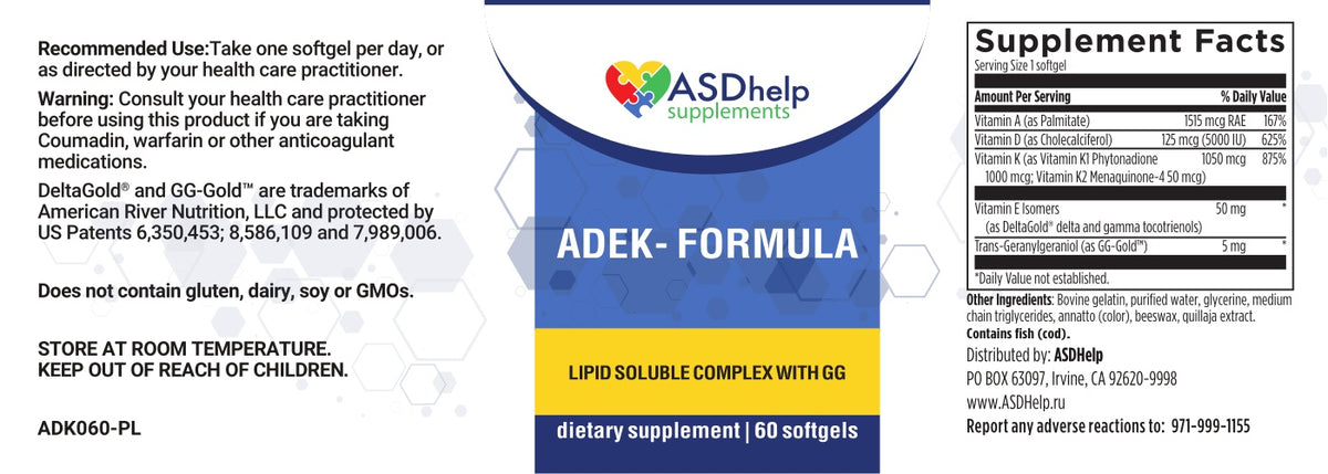 ADEK-Formula label artwork