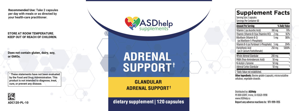 Adrenal Support label artwork