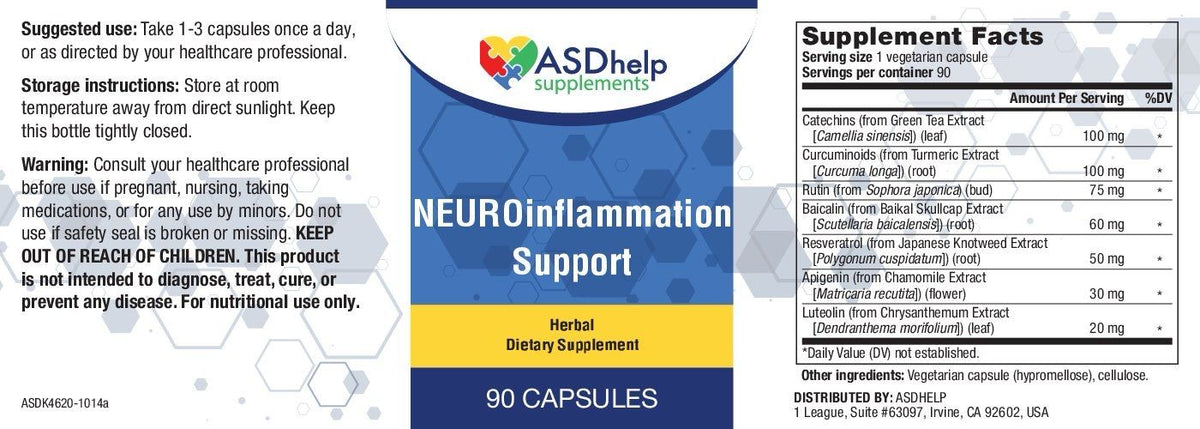 NEUROinflammation Support label artwork
