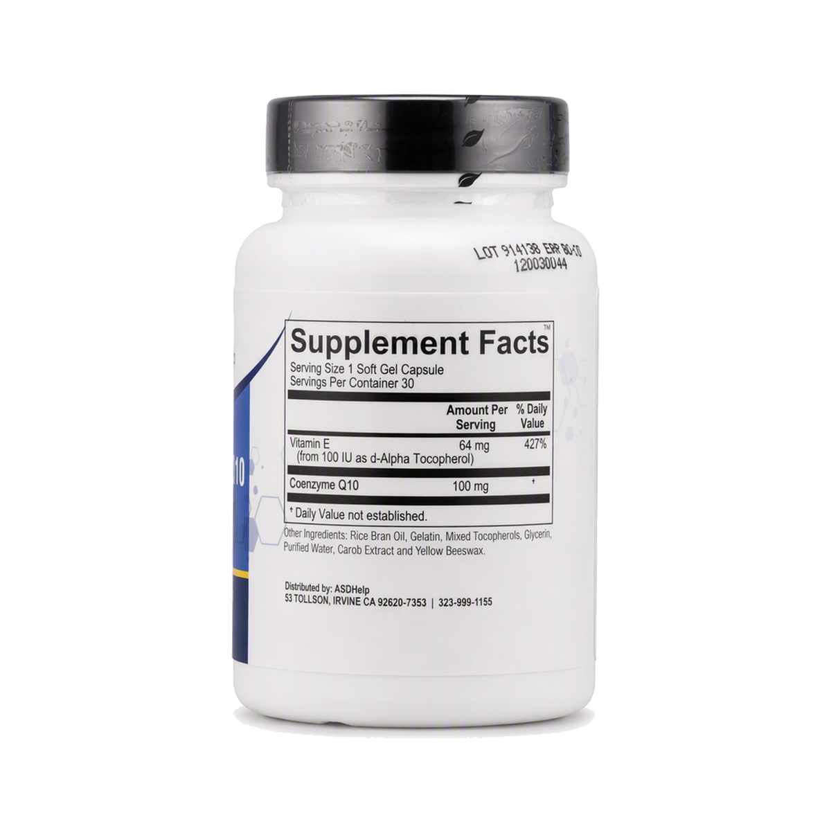 Coenzyme Q10 + E 100, label view 1