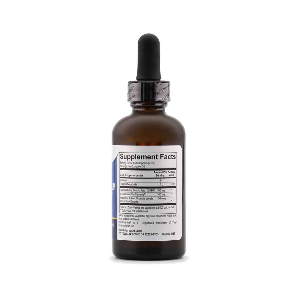 CogniCalm Drops, label view 1