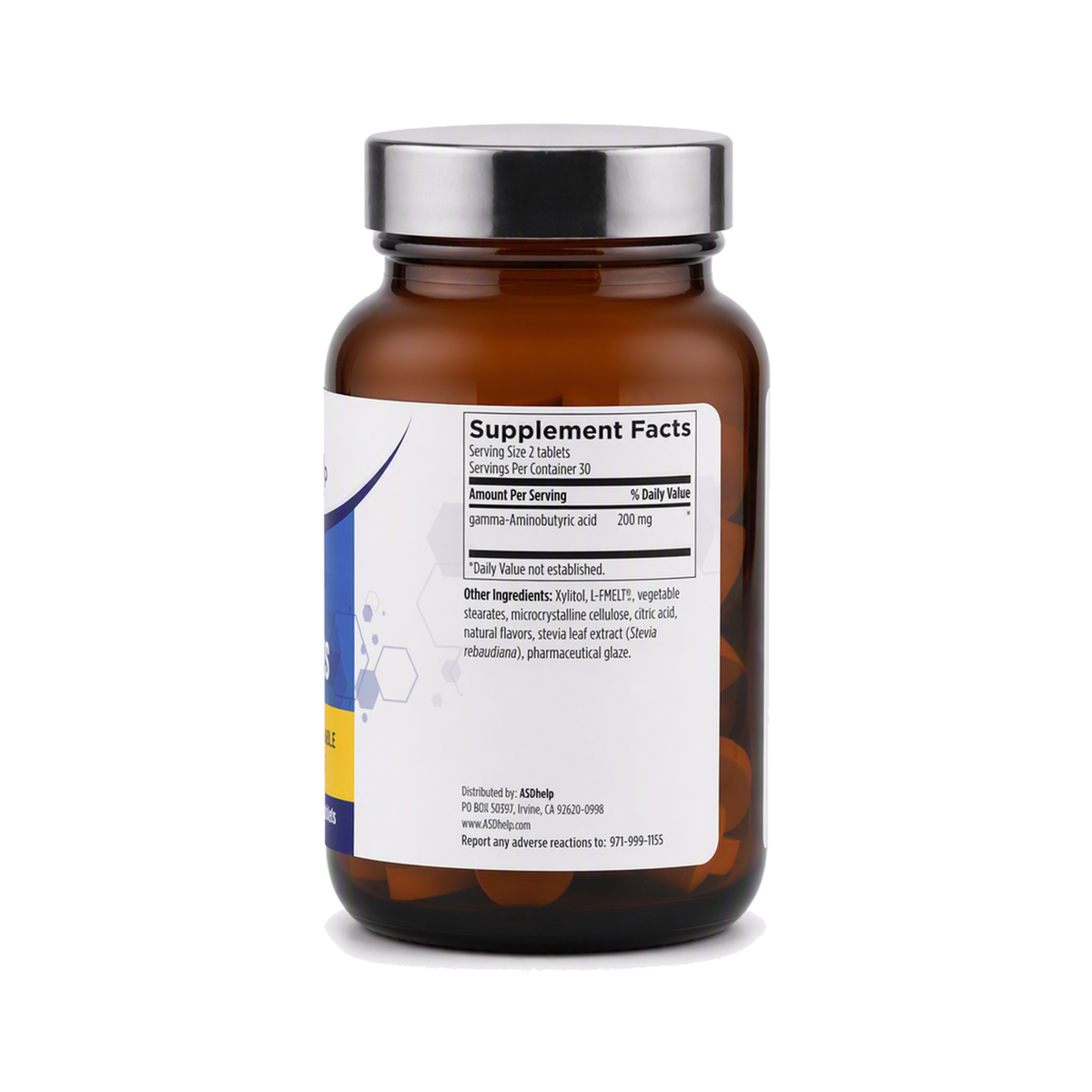 GABA Lozenges, label view 2