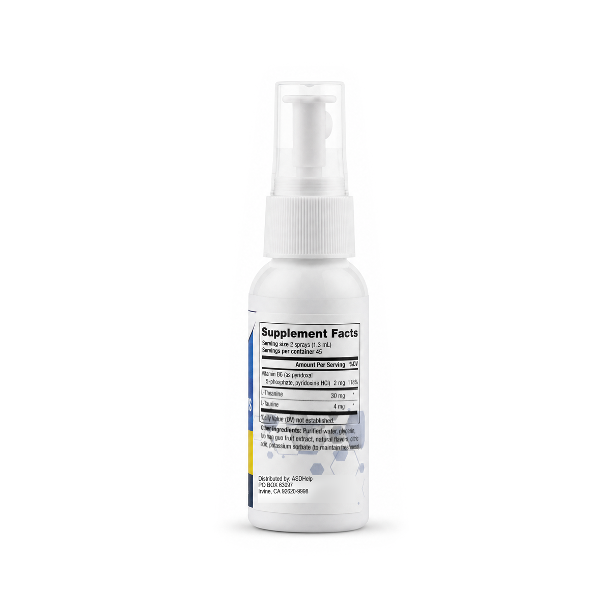 GABA CoFactors Spray Tonic, label view 1