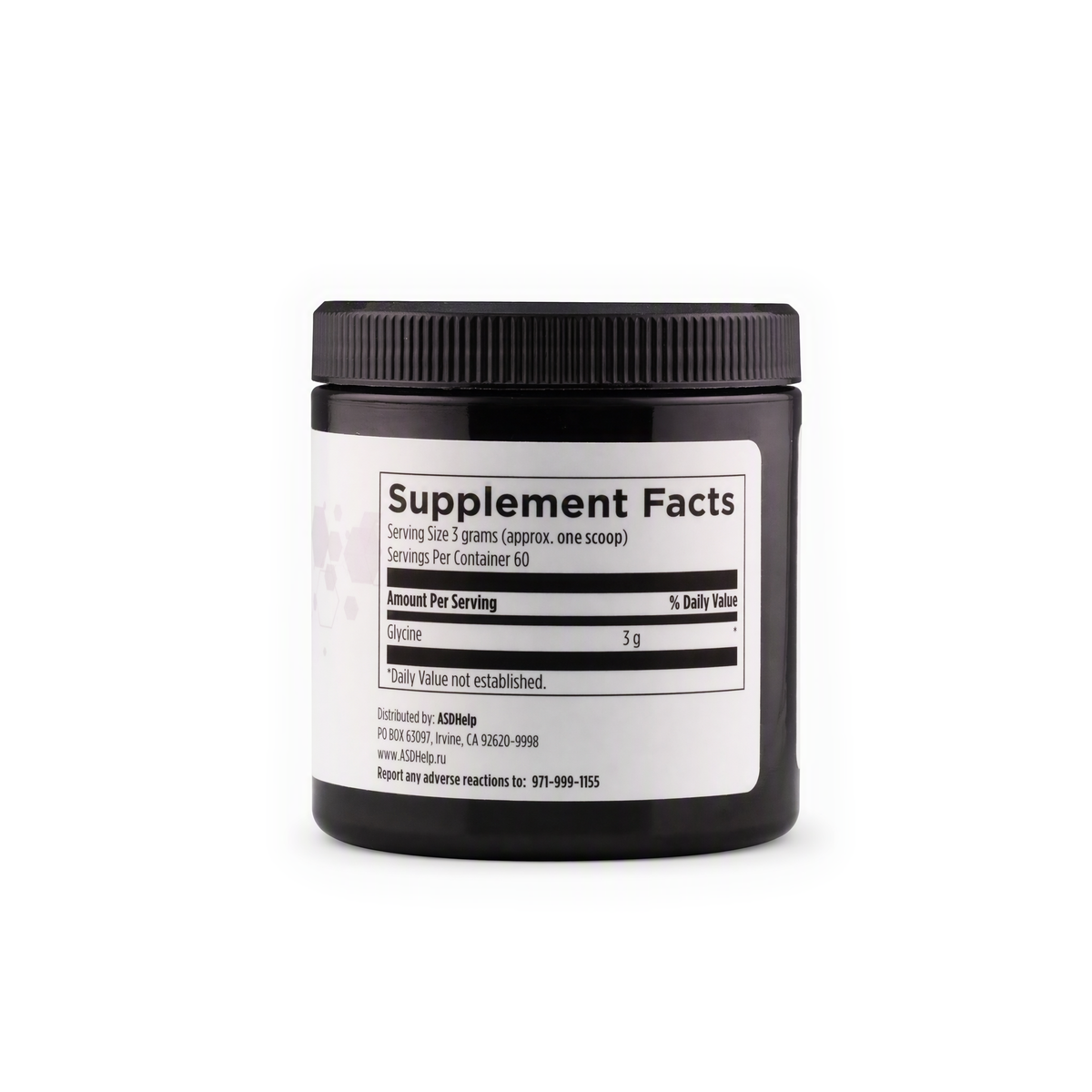 Glycine Powder, label view 1