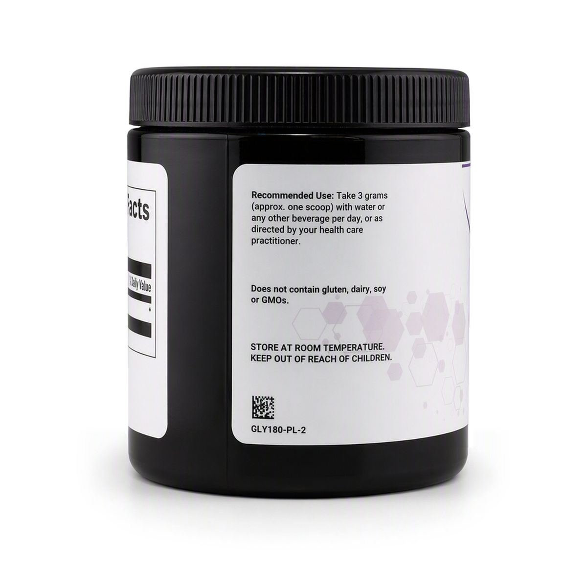 Glycine Powder, label view 2