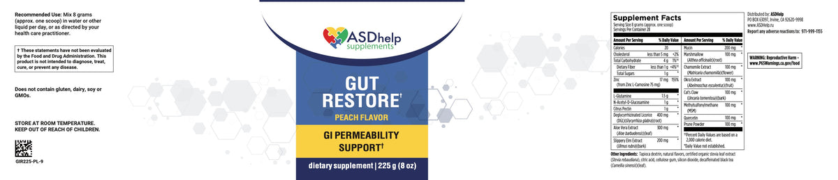 Gut Restore label artwork