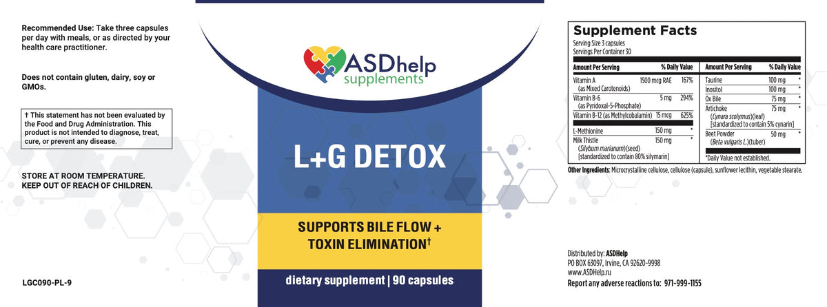L+G Detox label artwork