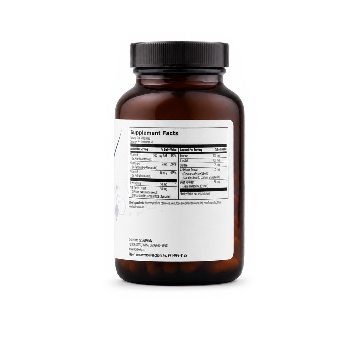 L+G Detox, label view 1