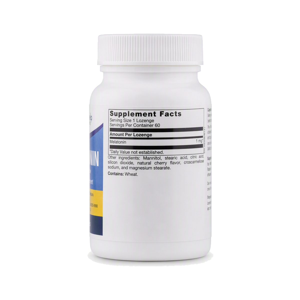 Melatonin Lozenge, label view 2