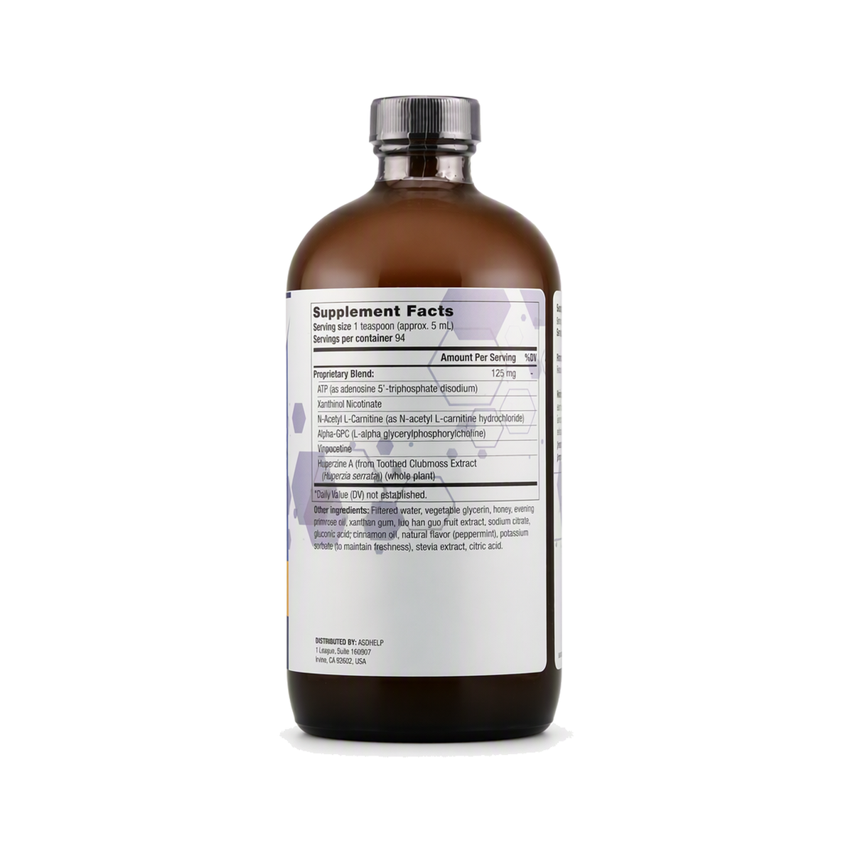 NOX Liquid Formula, label view 1