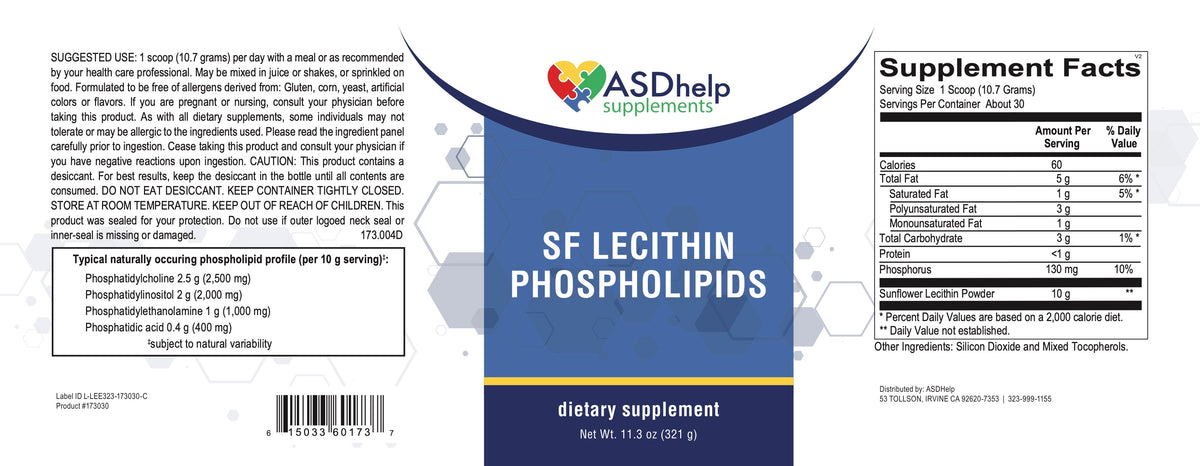 SF Lecithin Phospholipids label artwork