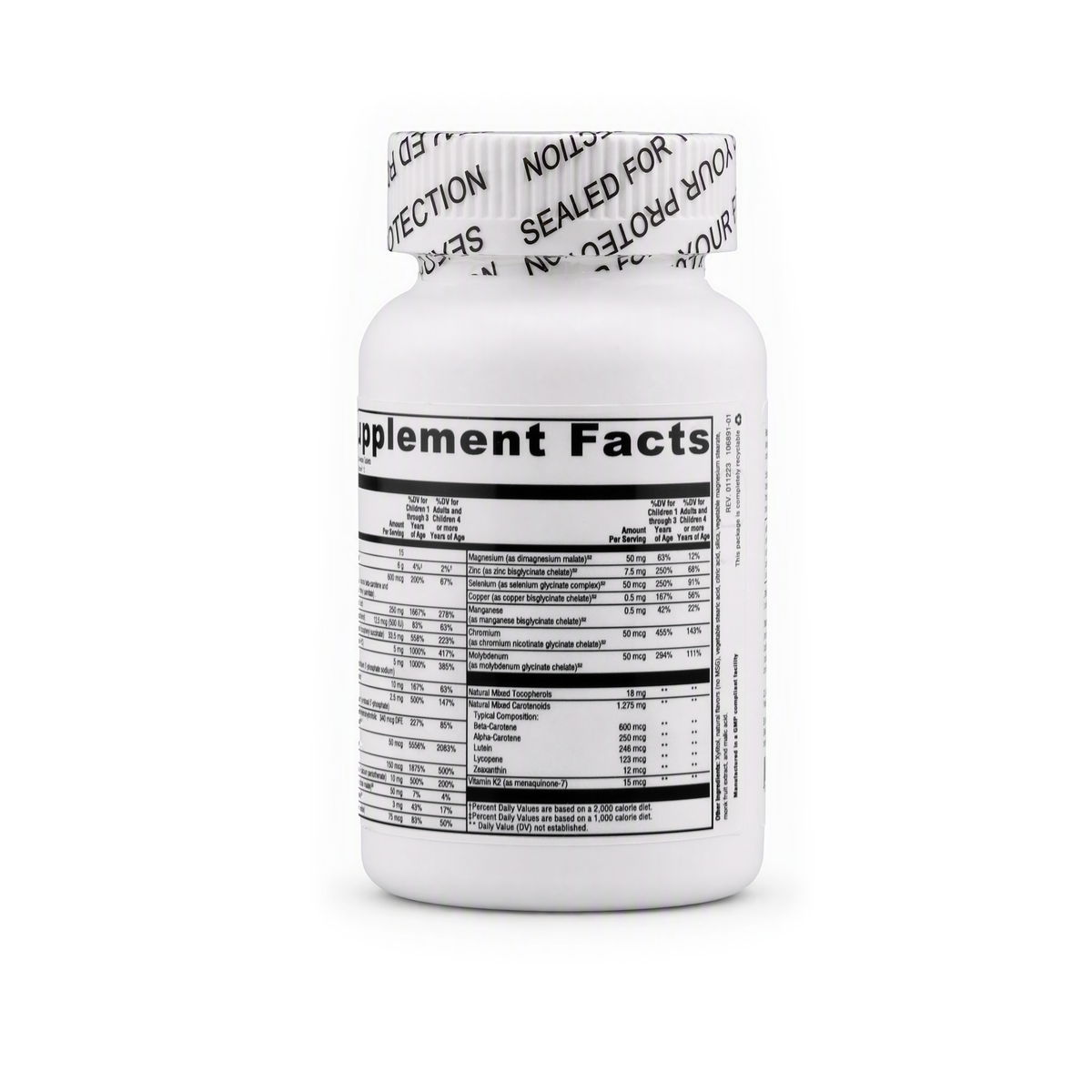 Spectrum Formula + Iron Chewable, label view 2