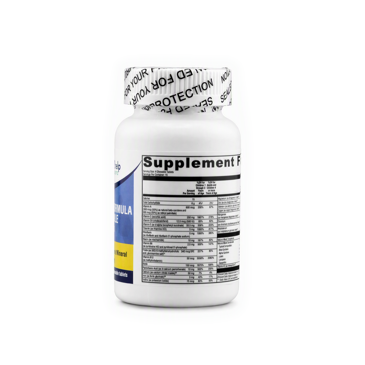 Spectrum Formula + Iron Chewable, label view 3
