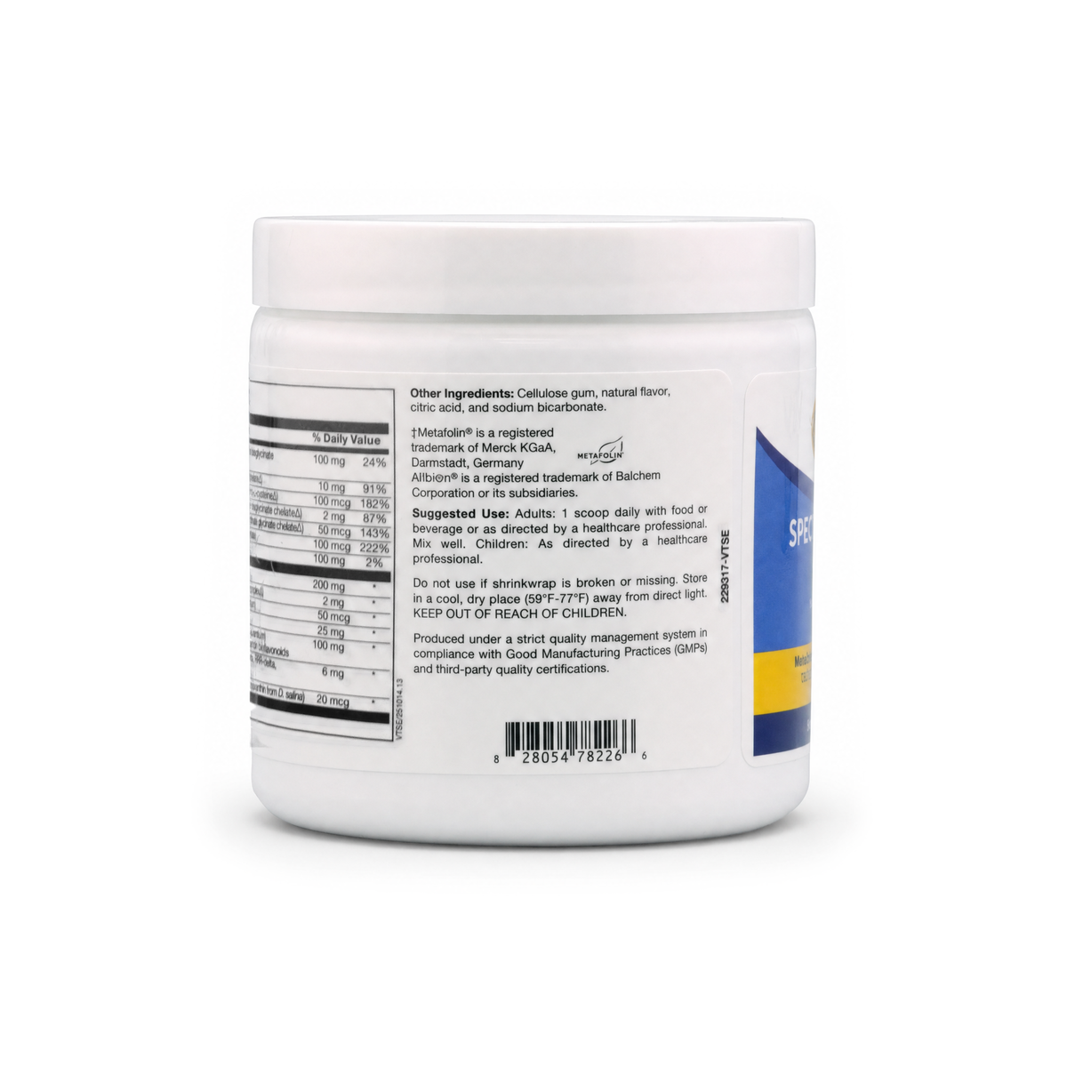 Spectrum Formula Advance, label view 3
