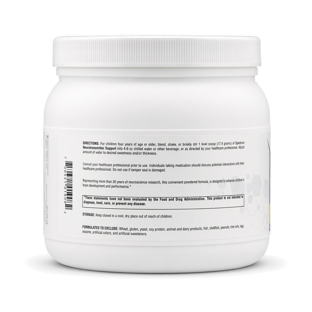 Spectrum Neurotransmitter Support, label view 1