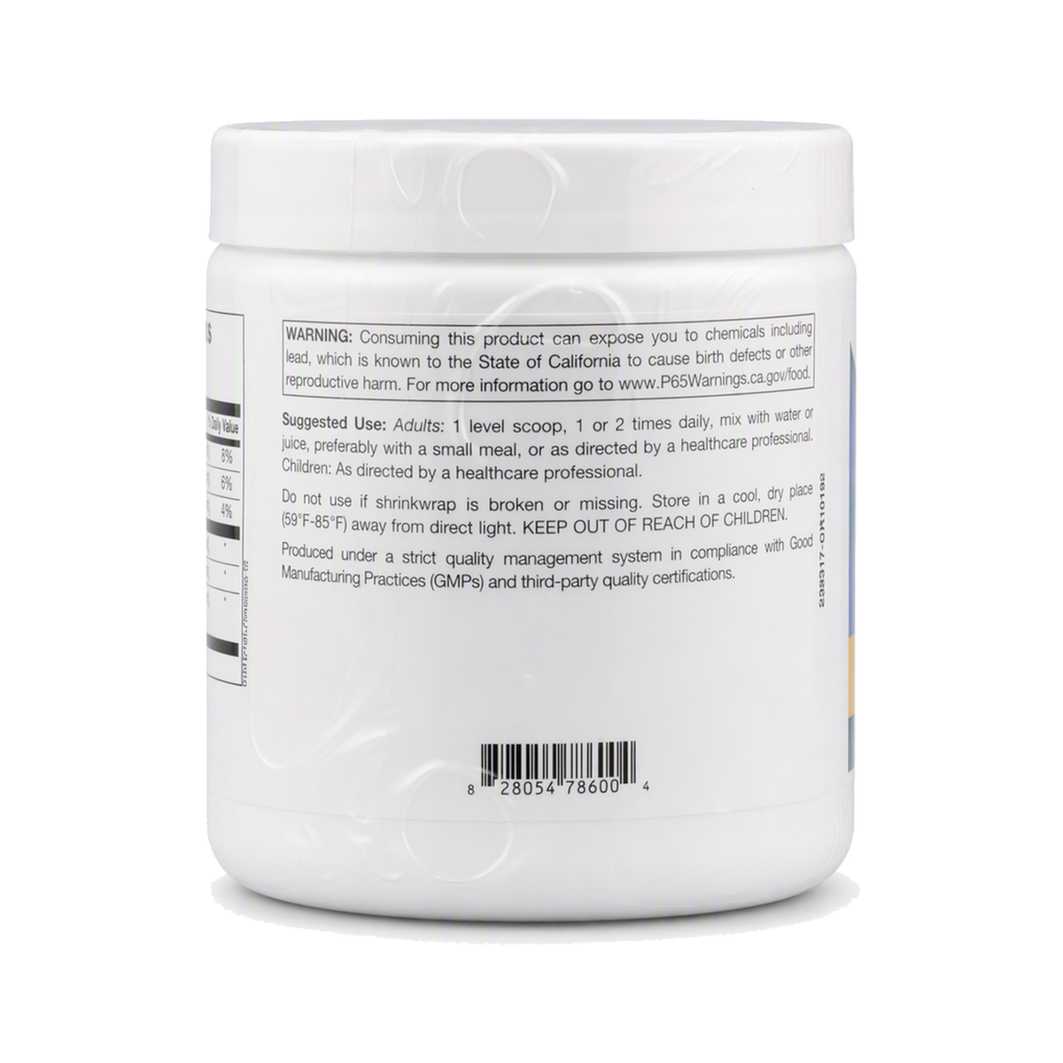 Spectrum BDNF Support Powder, label view 1