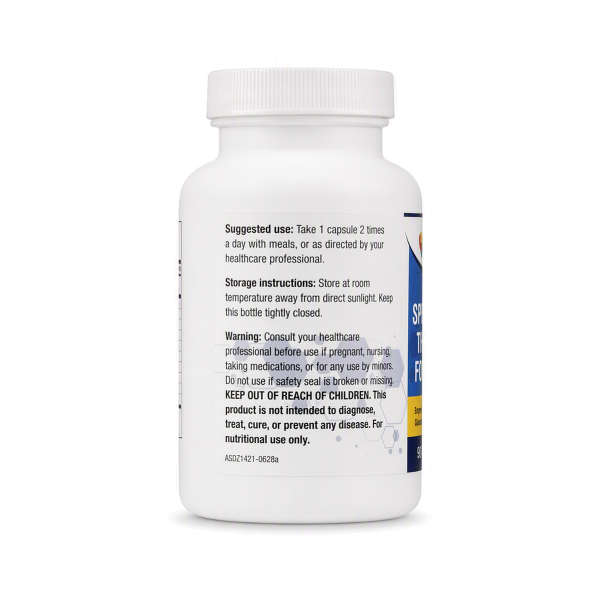 Spectrum Thyroid Formula, label view 3